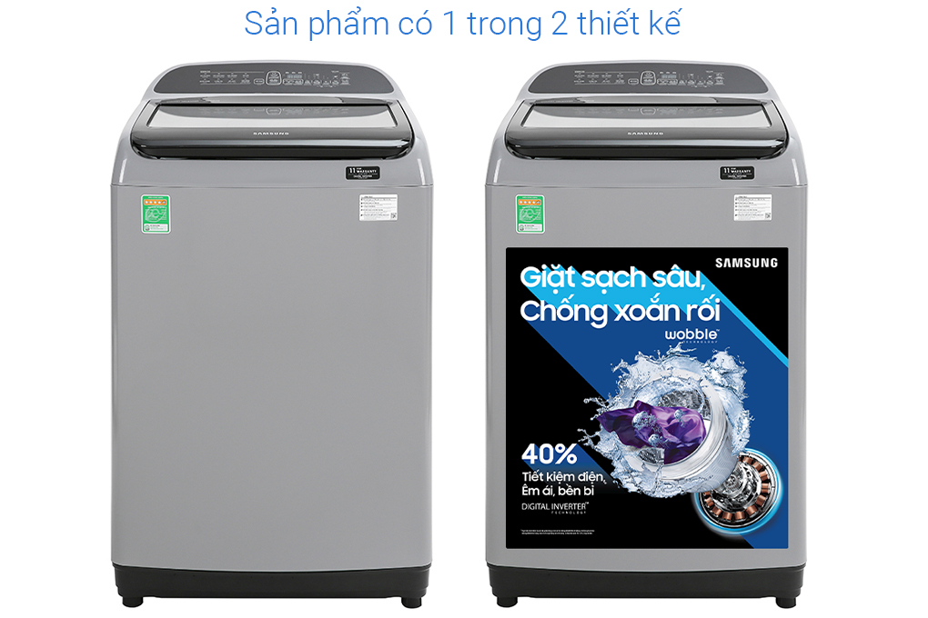 Máy giặt Samsung Inverter 9 kg WA90T5260BY/SV - Hàng chính hãng(Giao Toàn Quốc)