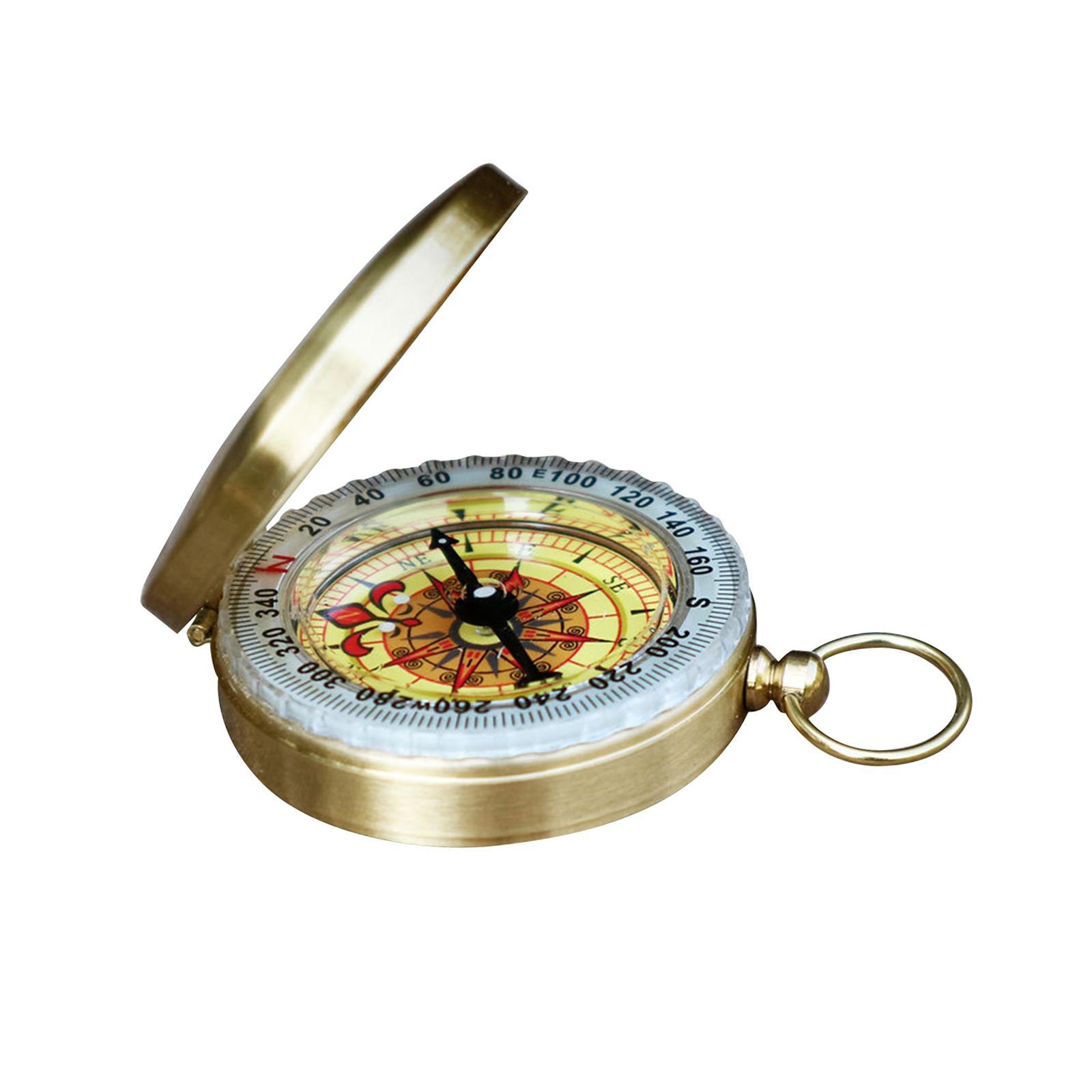 Camping Survival Compass Copper Compass for Climbing Outdoor Activities