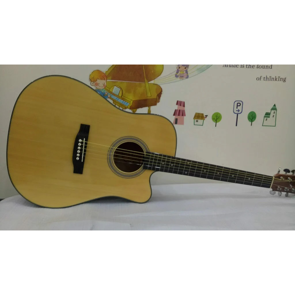 Đàn guitar acoustic cho người mới tập có ty chỉnh cần  KBD Kênh Bán Đàn