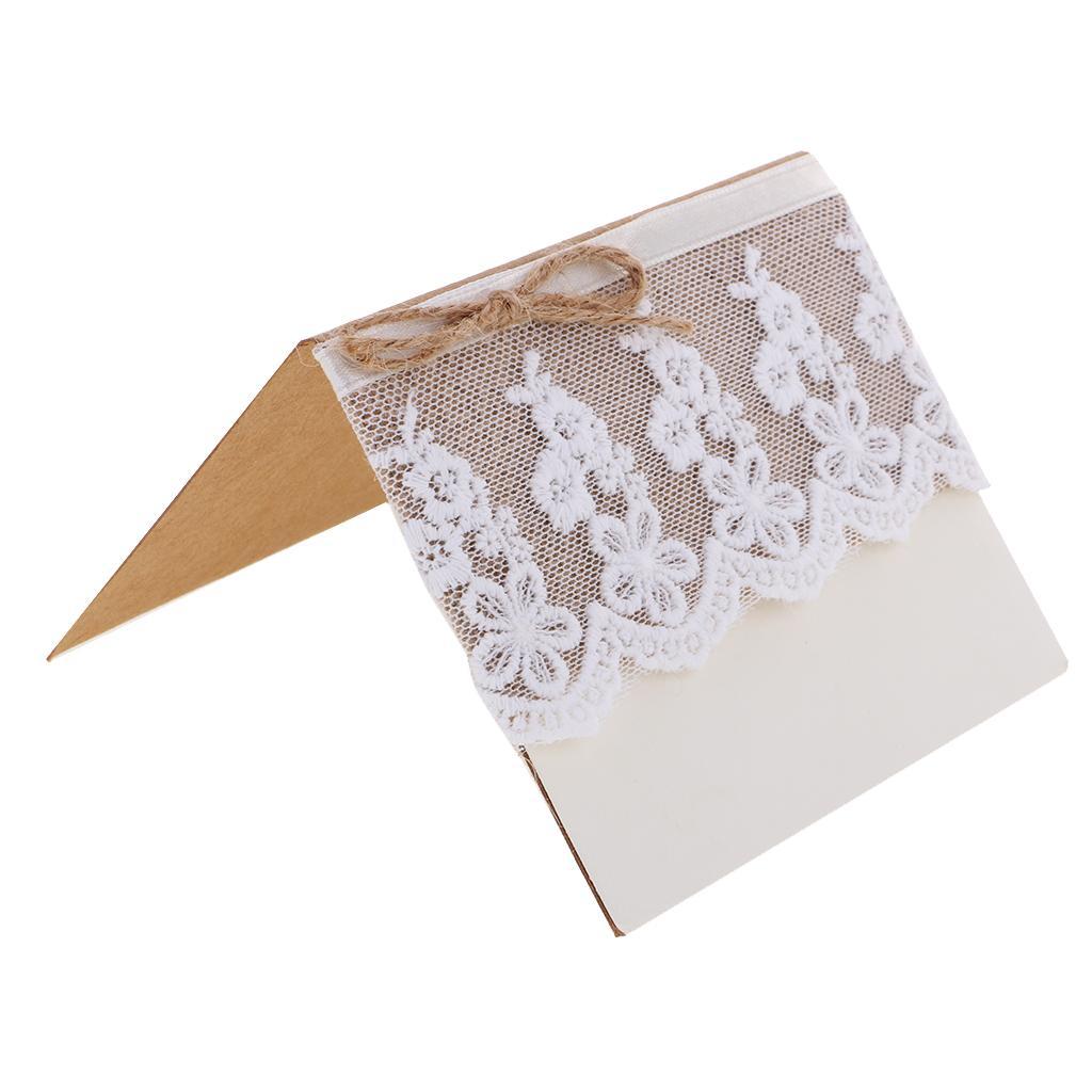 10 place cards place cards invitations cards wedding made of lace