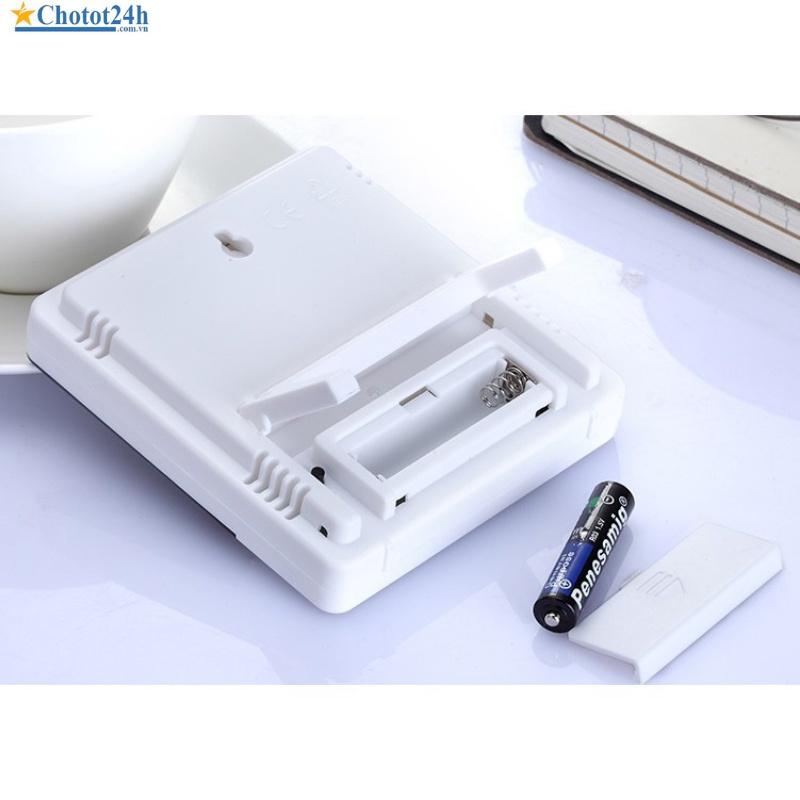 Máy đo nhiệt độ, độ ẩm có đồng hồ, báo thức htc-1, trang trí nhà cửa,văn phòng, bàn làm việc SUNHA