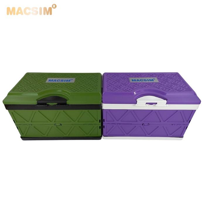 Hộp đựng đồ xếp gọn kích thước 50cm x 32cm x 31cm - hộp đựng đồ trong cốp ô tô nhãn hiệu Macsim 3W chất liệu PP cao cấp