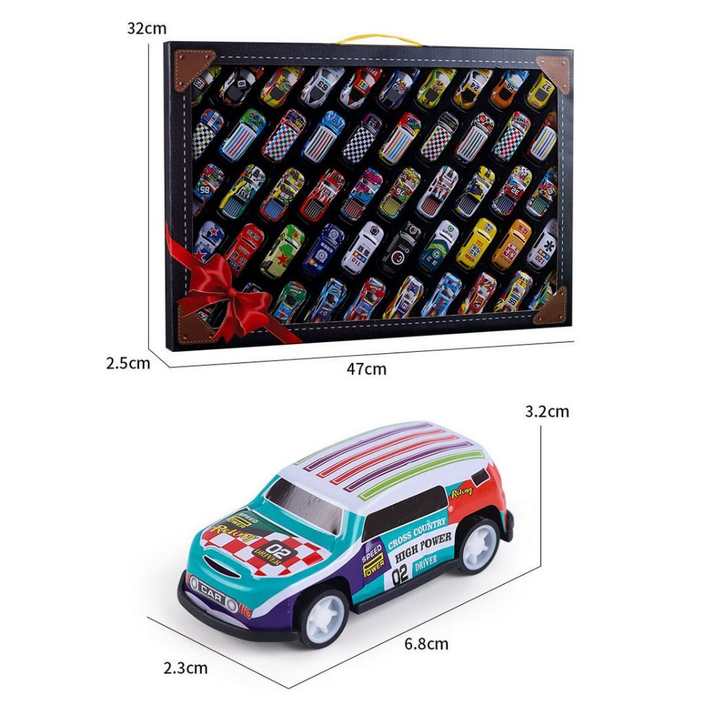 Bộ Sưu Tập 50 Ô Tô và Thảm cho Bé USKIDS Children's Alloy Pull-back 50 Cars &amp; Map City