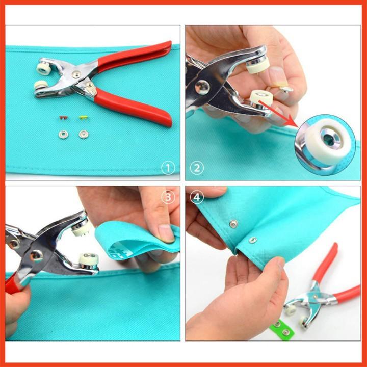 Kìm bấm cúc sắt-Kìm bấm cúc vành tiện lợi