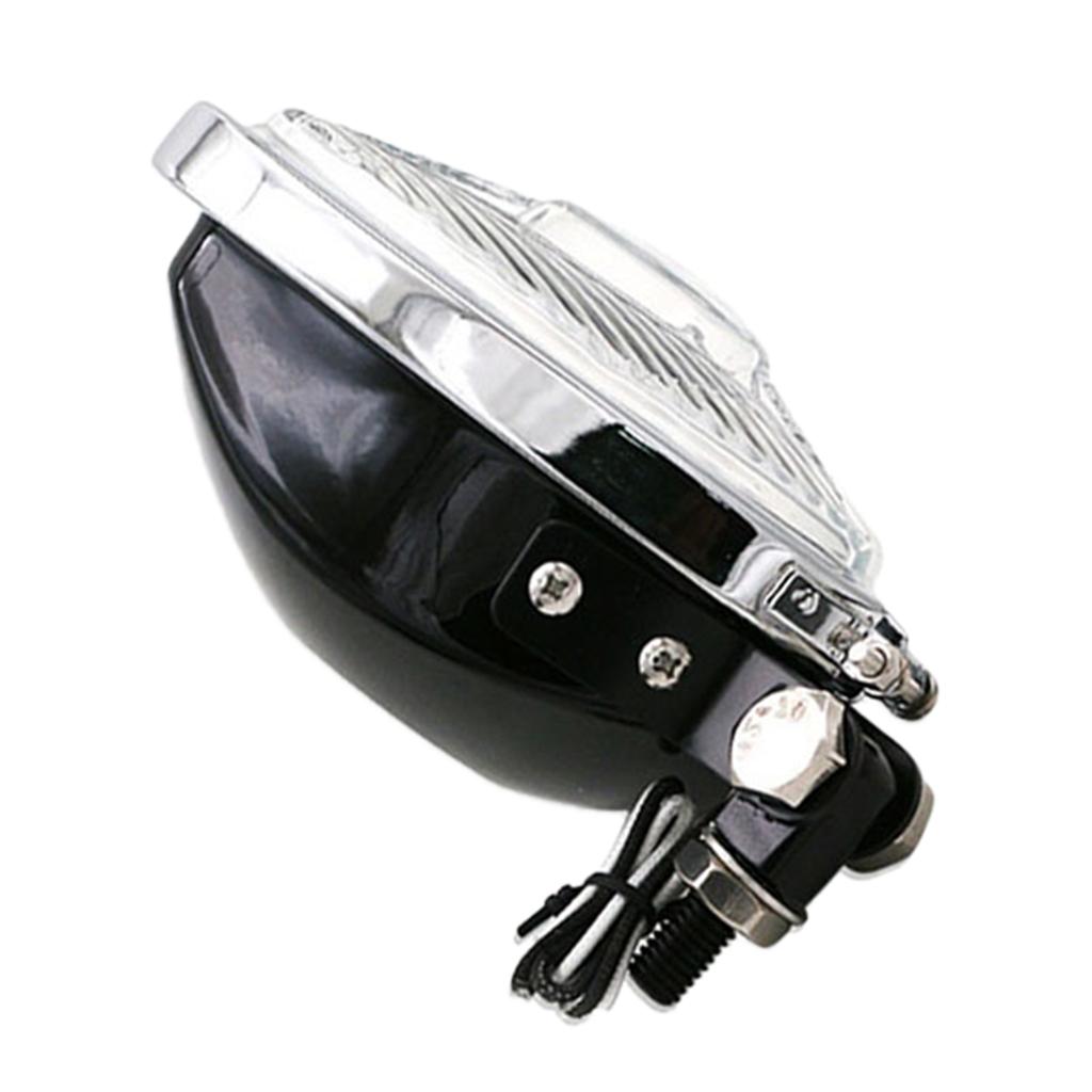 12V 55W Motorcycle Triangle Headlight Lamp for Harley Chopper Bobber
