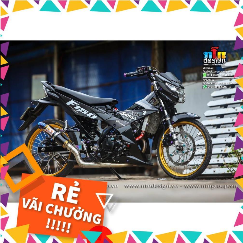 Tem Rời Raider FI Mẫu Zin 2018 Xám Đen