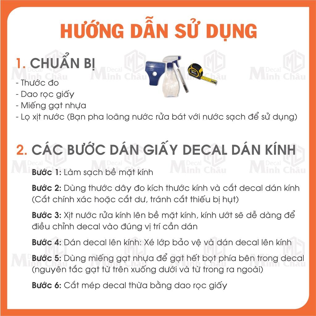 Mẫu Giấy Decal Dán Kính đẹp Mờ chống nhìn trộm chống nắng phòng ngủ, phòng khách văn phòng KT 90cm x50cm