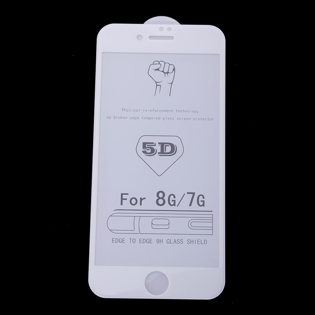 5D Curved Tempered Glass Screen Protector Full Coverage for iPhone 7 8