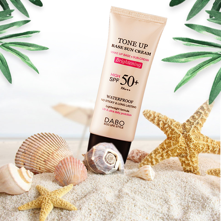 Kem Chống Nắng Kiêm Lót Nền Dabo Tone - Up SPF50, PA+++ 70ml Dành Cho Mọi Loại Da