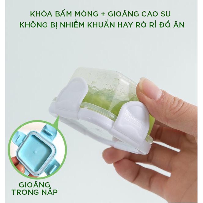 COMBO 4 HỘP TRỮ ĐÔNG ĂN DẶM CÓ NẮP CAO CẤP SỬ DỤNG ĐƯỢC TRONG LÒ VI SÓNG