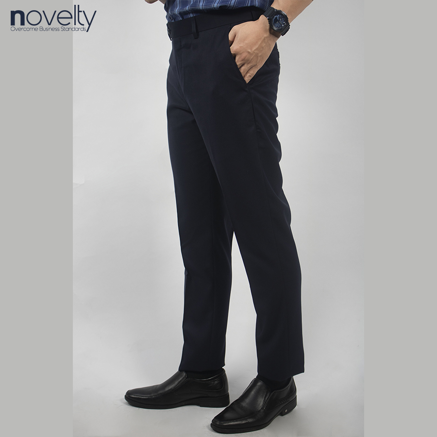 Quần tây nam 0Ply Novelty Regular fit Trơn màu xanh Navy NQTMMDMPRR2302150