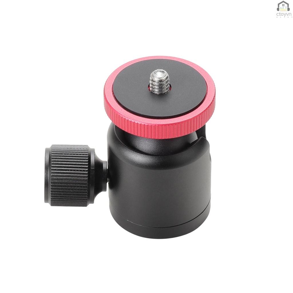 Đầu bi hợp kim nhôm mini xoay được với ốc vít 1/4 inch thay thế cho máy ảnh