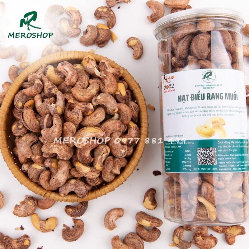 500GRAM HẠT ĐIỀU RANG MUỐI CHUẨN BÌNH PHƯỚC (450-500HẠT/KG - HẠT VỪA)