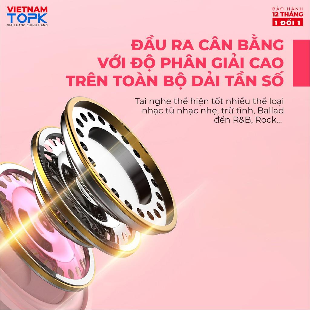 Tai nghe nhét tai có dây TOPK F17 Chân cắm 3.5 Chất liệu TPE dài 1.2m - Hàng chính hãng