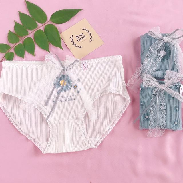 Quần lót nữ, quần lót cotton hoa cúc dễ thương siêu hot QC/97