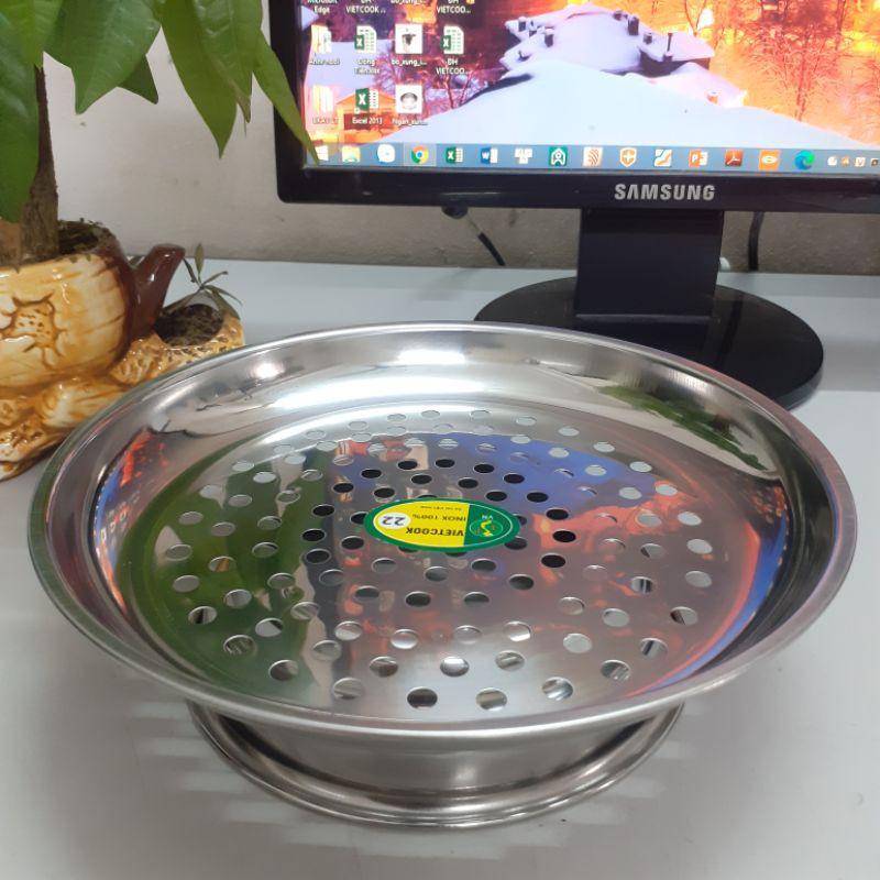 Xửng hấp inox có chân/ Vỉ hấp cách thủy inox