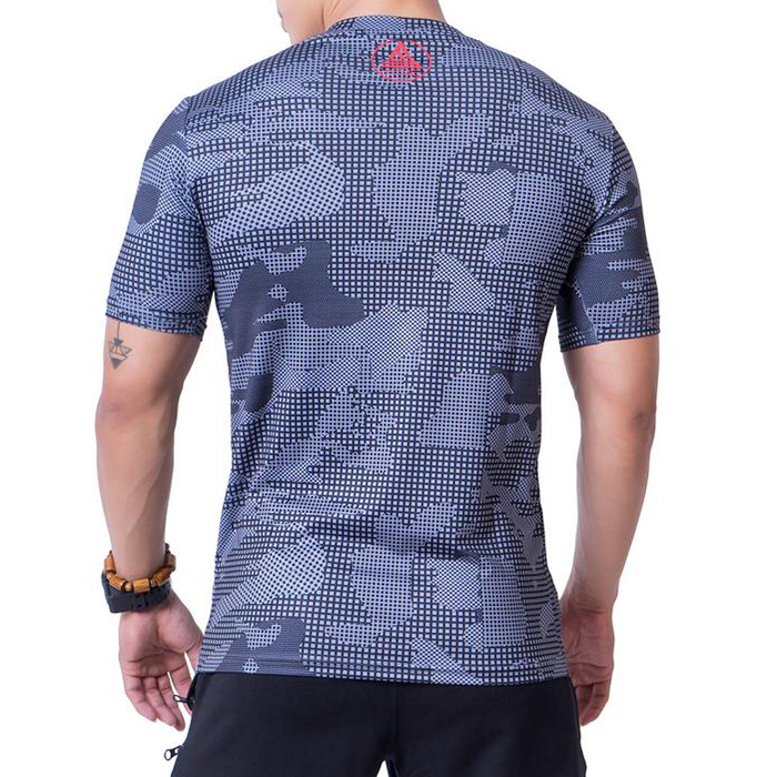 Áo Tập Gym Nam Tay Ngắn Fitme Sublimation - FAGMSN-NA (Đen)