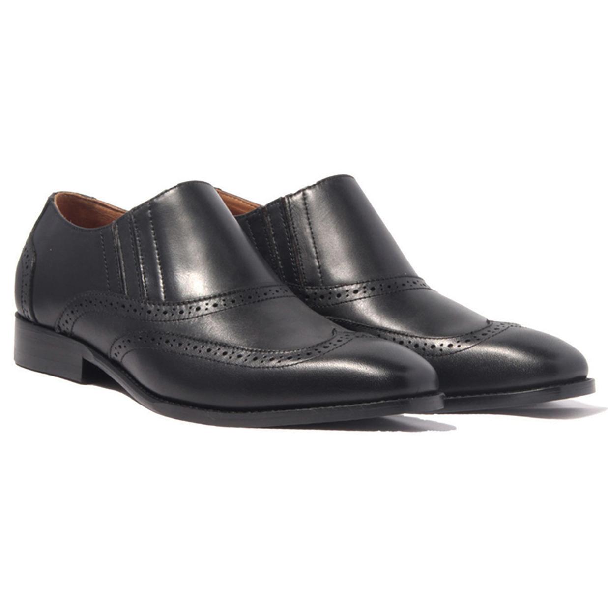 Giày Tây Lười Nam Công Sở Banuli Da Bê Italian Brogue Loafers H1SO3 (Da Veg Itali Mềm Dẻo, Đế Siêu nhẹ, Bảo Hành Trọn Đời)