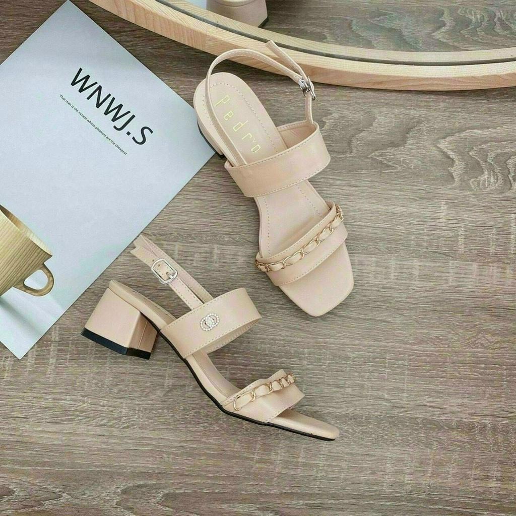 Sandal nữ cao gót viền xích (Mã A94 - VNXK