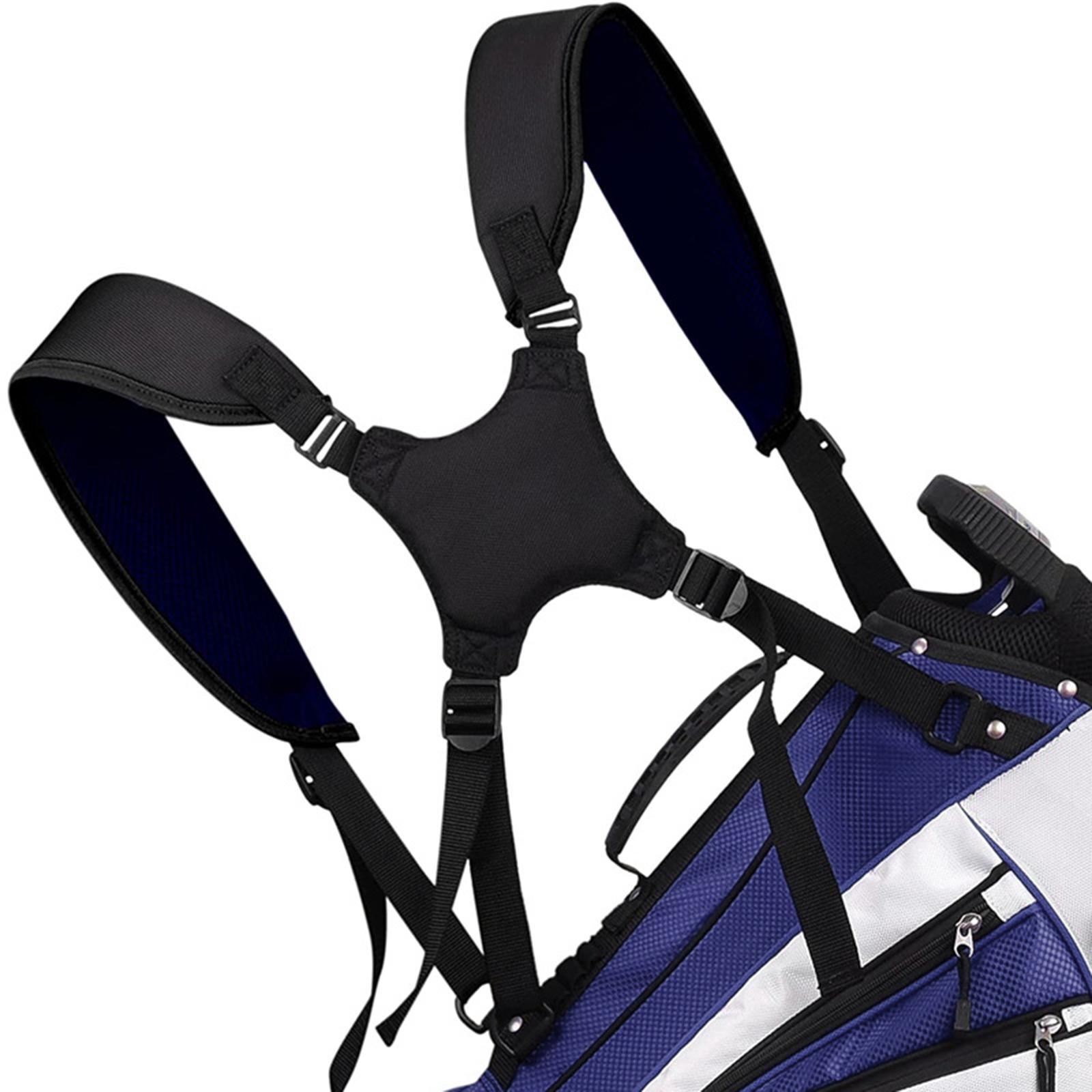 Golf Bag Strap Golf Stand Bag Shoulder Strap Adjustable Men Driving Range Padded Comfort Easy to Put on Carrying Strap Dual Shoulder Straps