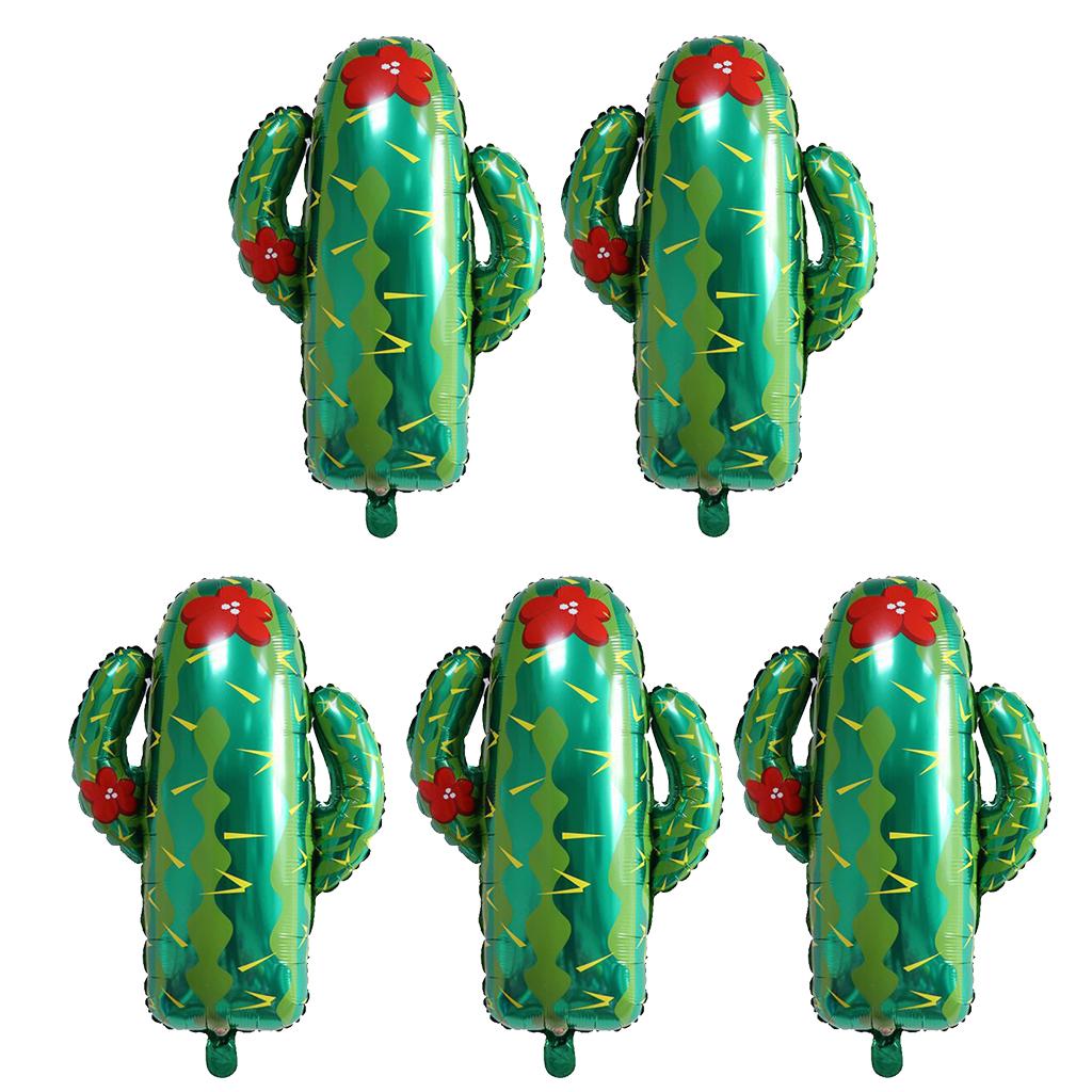 5 Pieces Cactus Aluminium Foil Balloon Baby Shower Birthday Decor