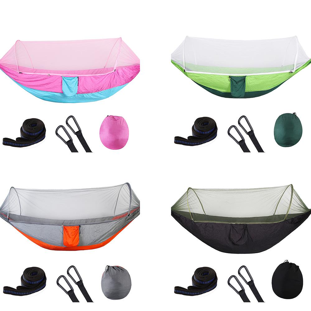 Tự Động Mở Nhanh Võng Ngoài Trời Trại Đèn Bắt Muỗi Hamak Quốc Phòng Muỗi Mang Lại Ghế Xoay Nội Thất Ngoài Trời
