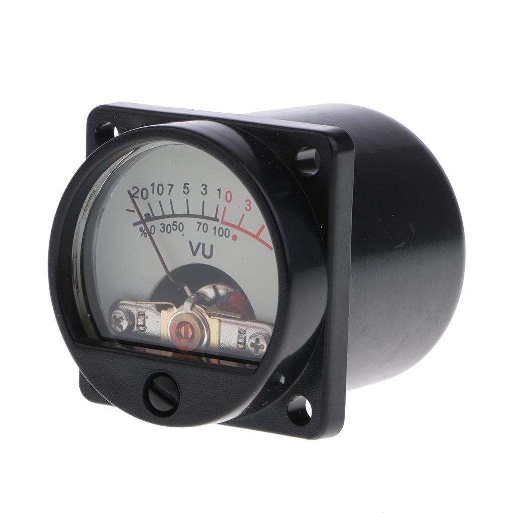 630Ohm Analog Panel 500VU Meter Audio Level Meter 6-12V Warm Back Light