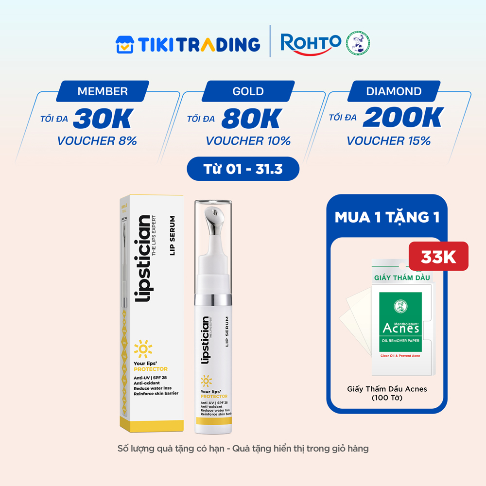 Serum Dưỡng Môi Chống Nắng Dưỡng Môi Toàn Diện Lipstician Lip Serum Protector 9g