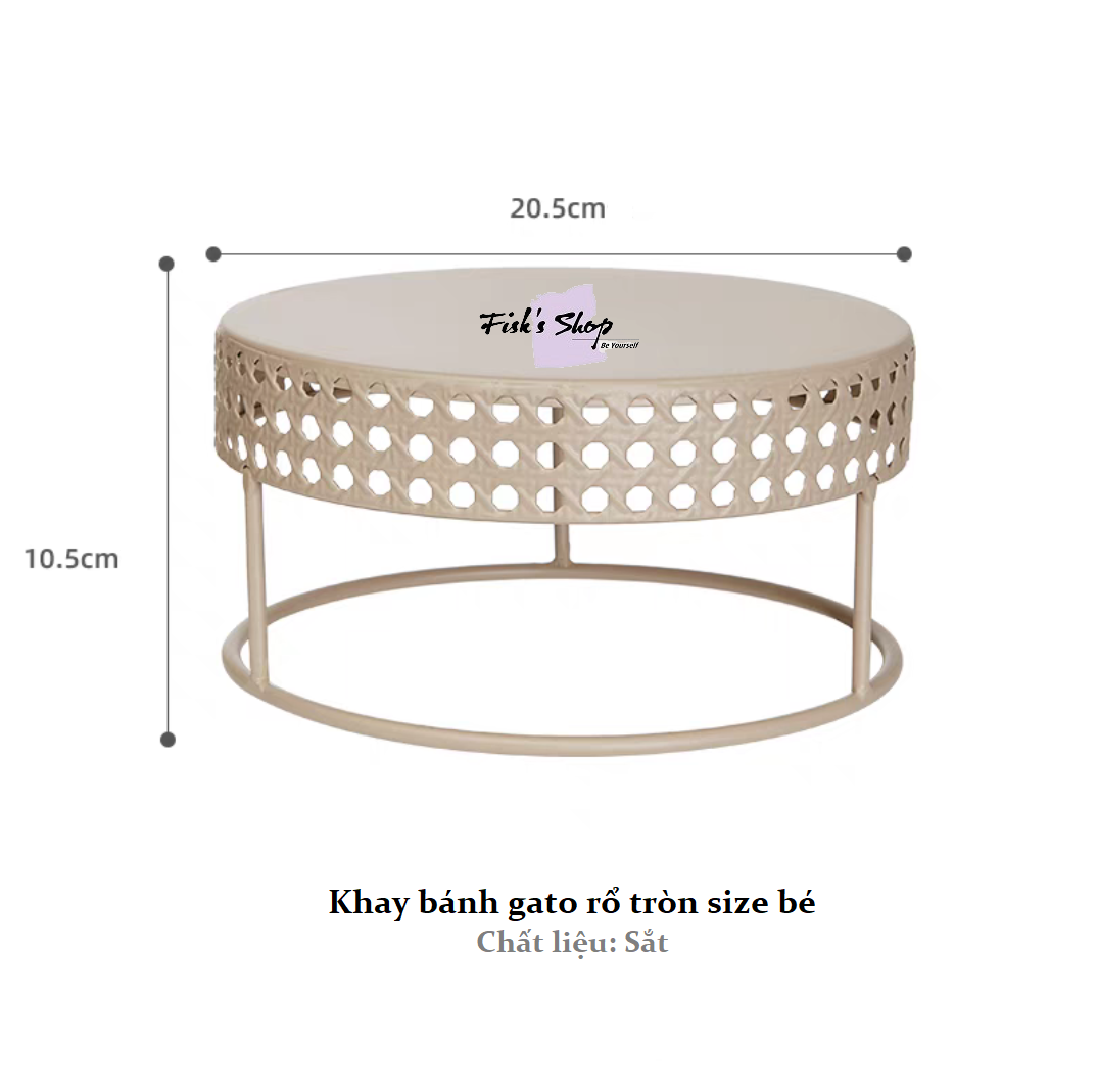 Khay đựng bánh sinh nhật, điểm tâm màu pastel
