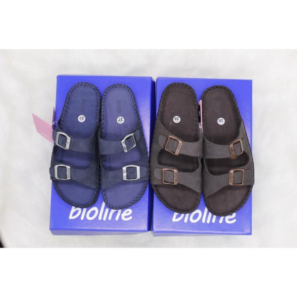 Dép birken vietnam da bò khâu tay UNISEX xuất khẩu châu âu Mã KT01