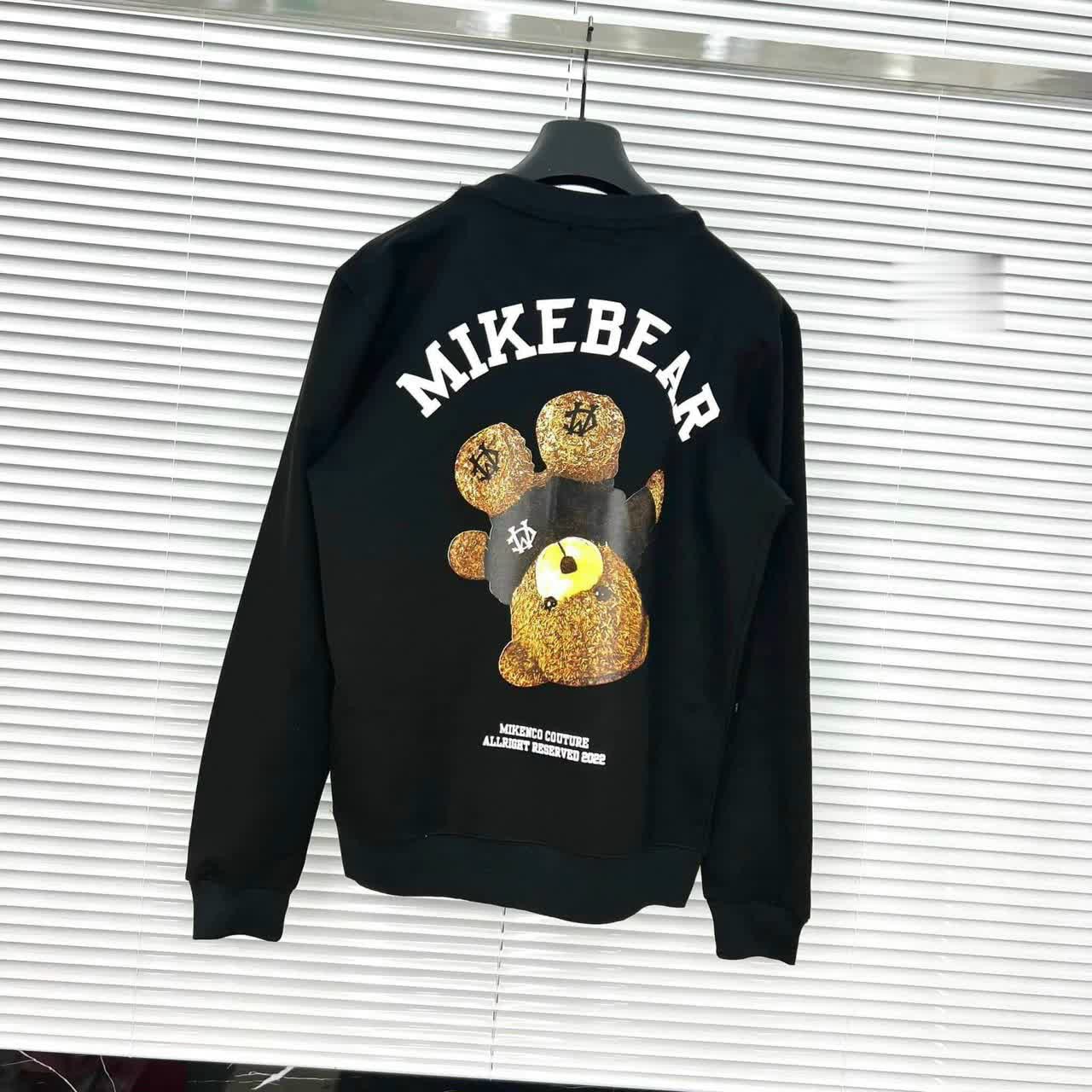 áo swear gấu sau lưng mike bear ảnh thật, áo hoodie nữ, áo thun tay dài form rộng ,áo sweater nam nữ đều mặc được, áo chui đầu, áo khoác nữ chống nắng chống lạnh tốt