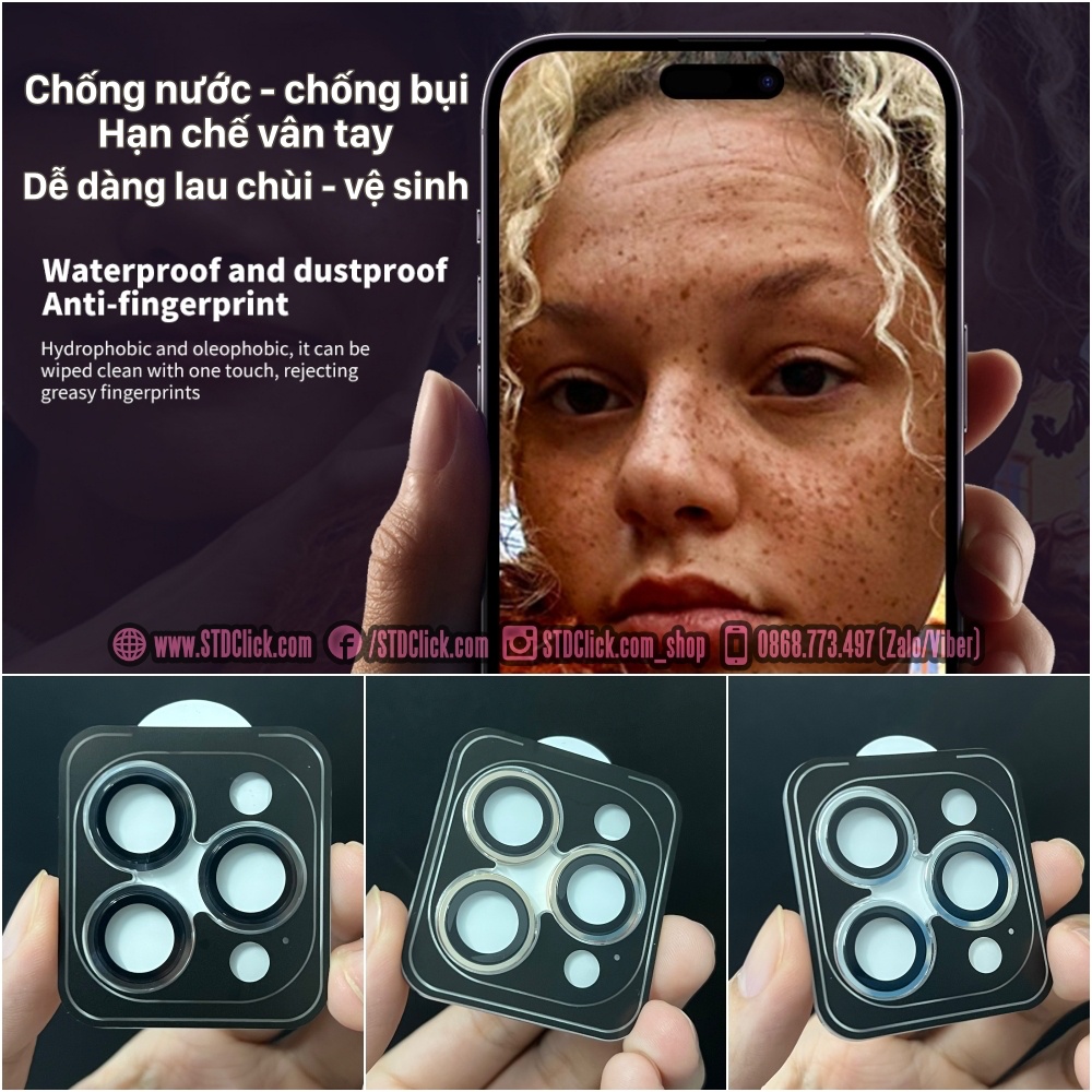 KÍNH CAMERA DÀNH CHO IPHONE 14 PRO MAX - 14 PRO - 14 PLUS - 14 MINI URR AUTOBOT 3D AR SIÊU MỎNG