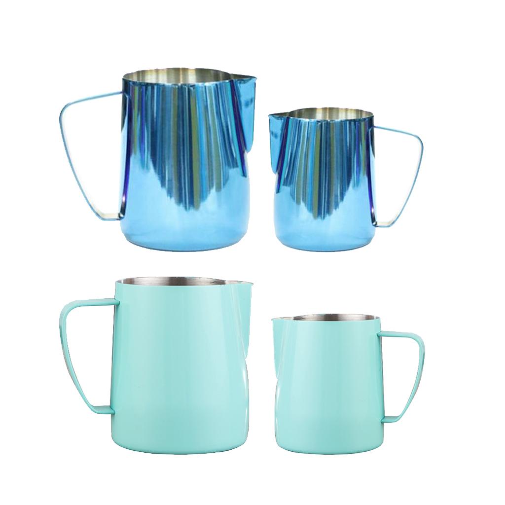 Milk Frothing Pitcher Jug, Stainless Steel, Suitable for Coffee, Latte and Frothing Milk, Coffee Milk Serving Jug for Kitchen Restaurant