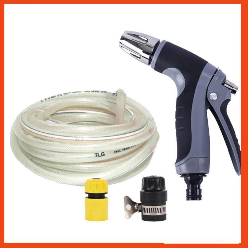 Bộ dây và vòi xịt tăng áp rửa xe tưới cây 206817 20M