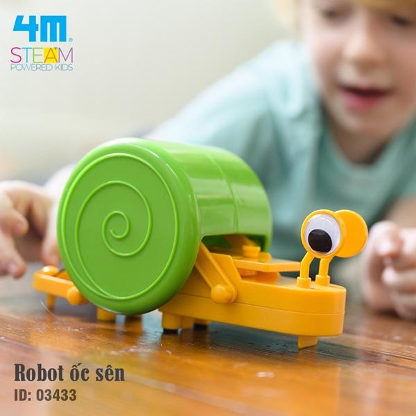 Đồ Chơi Khoa Học Robot Ốc Sên Chuyển Động – 4M 03433