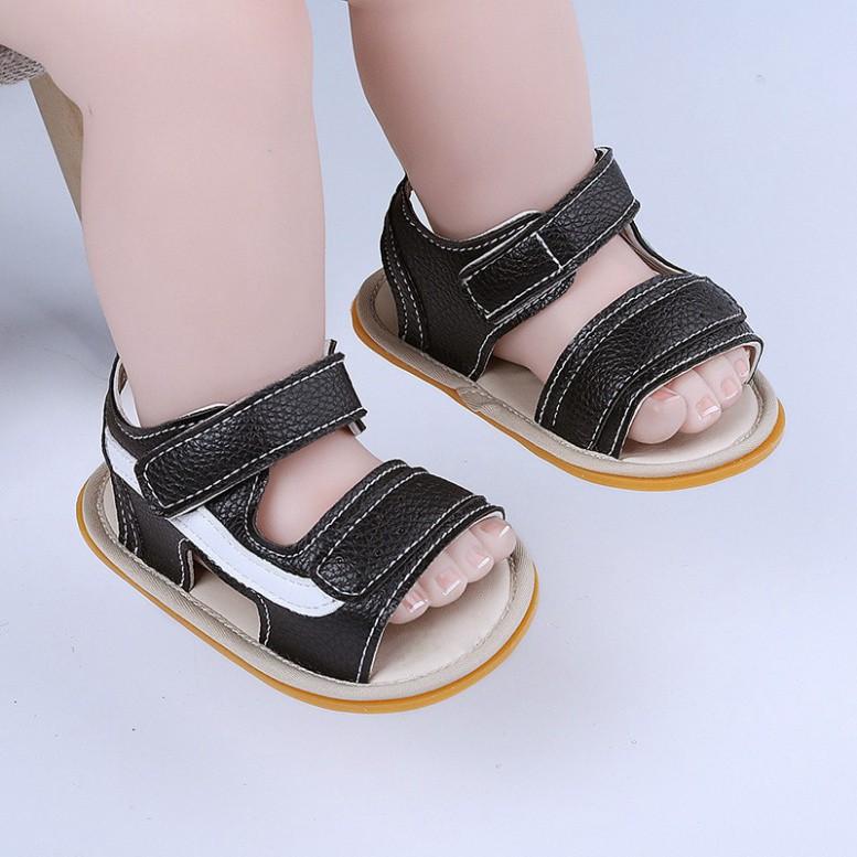 Giày Sandal tập đi cho bé đế cao su chống trơn trượt cao cấp cực chất mềm mại cho bé trai bé gái