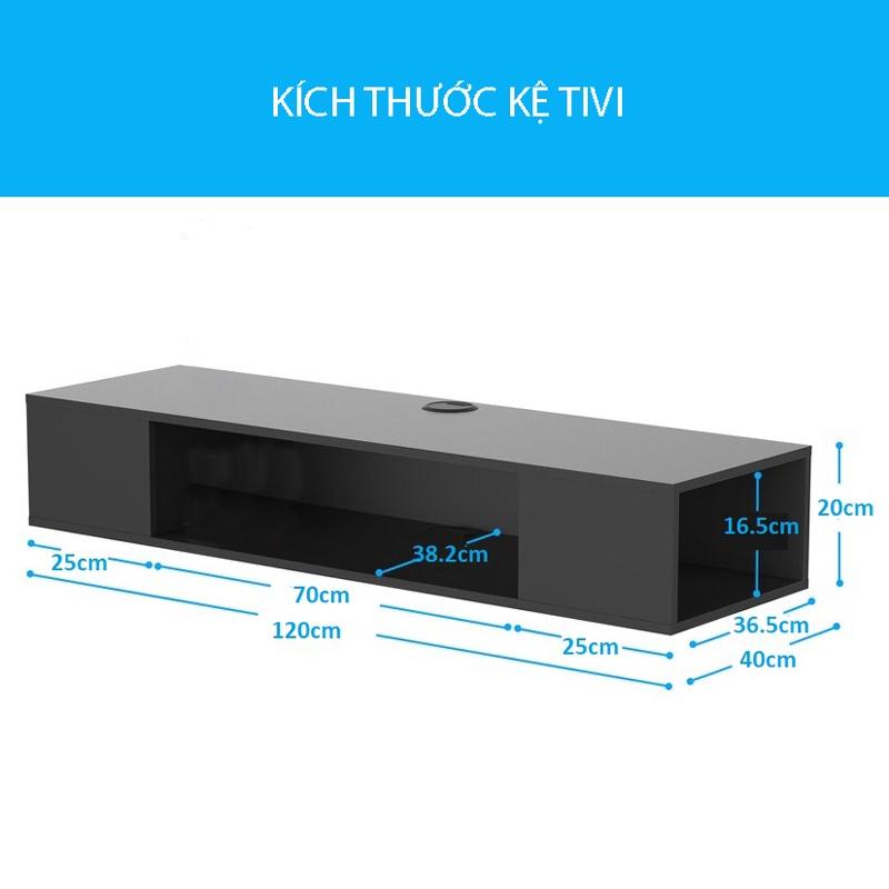 Kệ Tivi Gắn Tường Tinh Tế Cho Phòng Khách Và Phòng Ngủ SIB DECOR