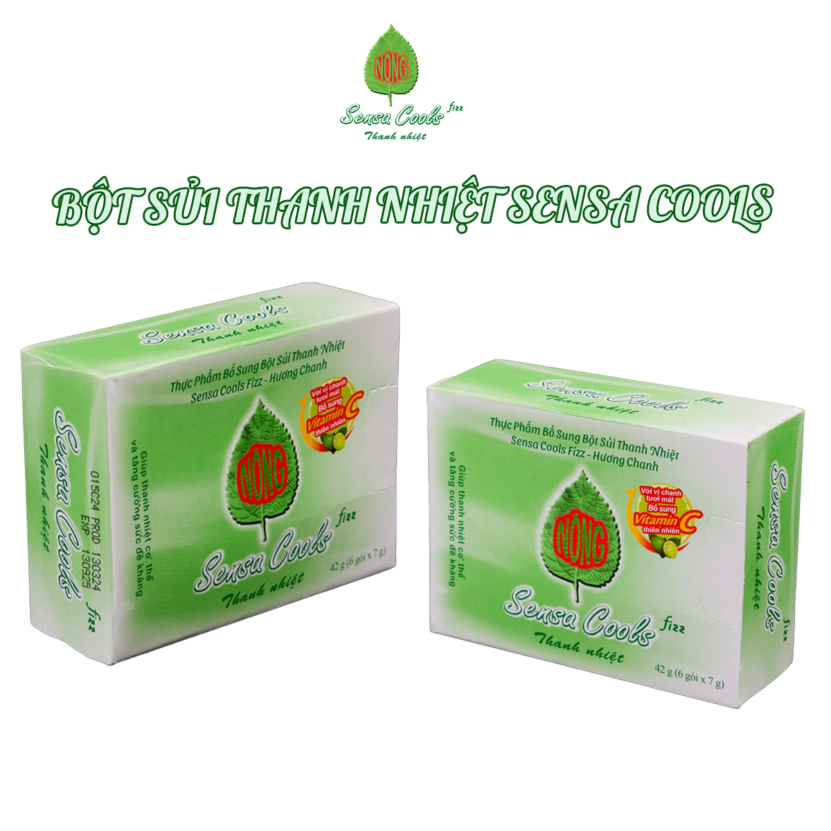 [COMBO 2] BỘT SỦI THANH NHIỆT SENSA COOLS FIZZ