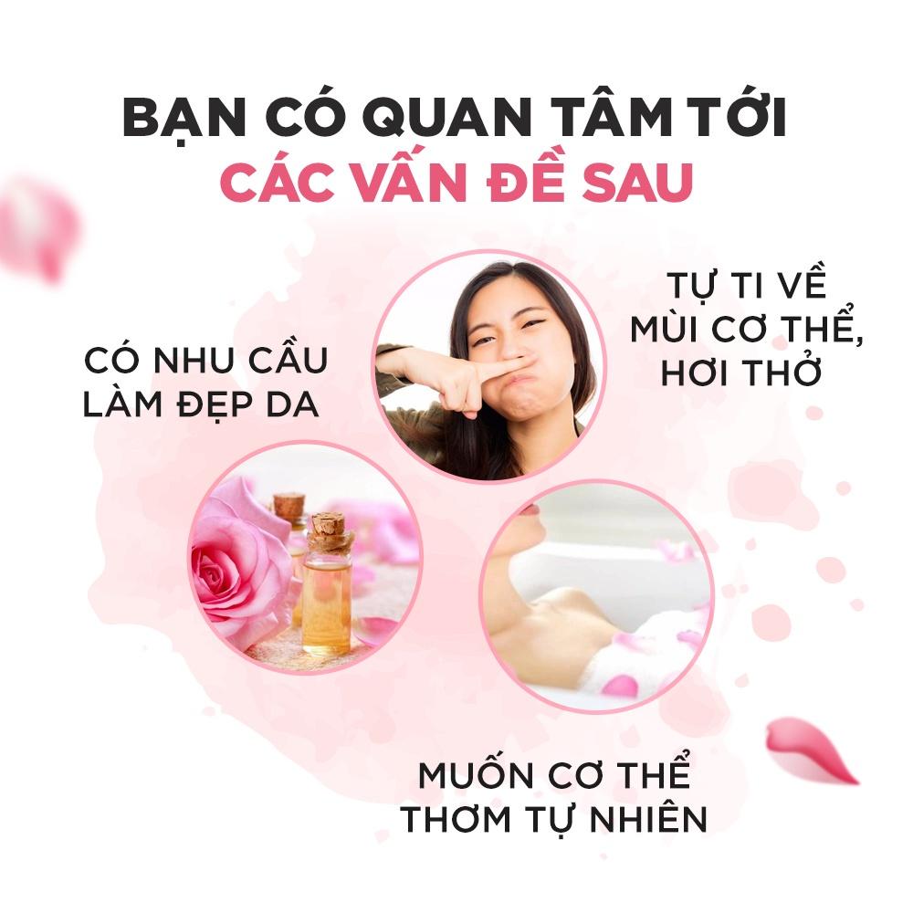 Viên uống hoa hồng DHC Bulgarian Rose Capsule