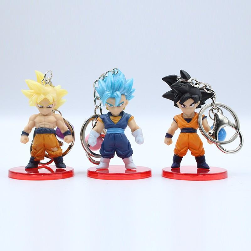 Móc khoá Dragon ball có chuông 21 mẫu kèm đế trưng bày