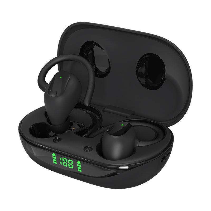 Tai nghe Bluetooth trong tai, tai nghe không dây Bluetooth, 5 giờ chơi với DUI sạc, màn hình LED, phù hợp với thoải mái, bass sâu, tai nghe Bluetooth cho Sport