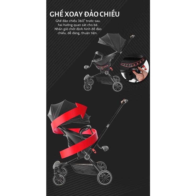 Xe đẩy em bé  Xe đẩy dạo chơi gấp gọn V8 hàng chuẩn