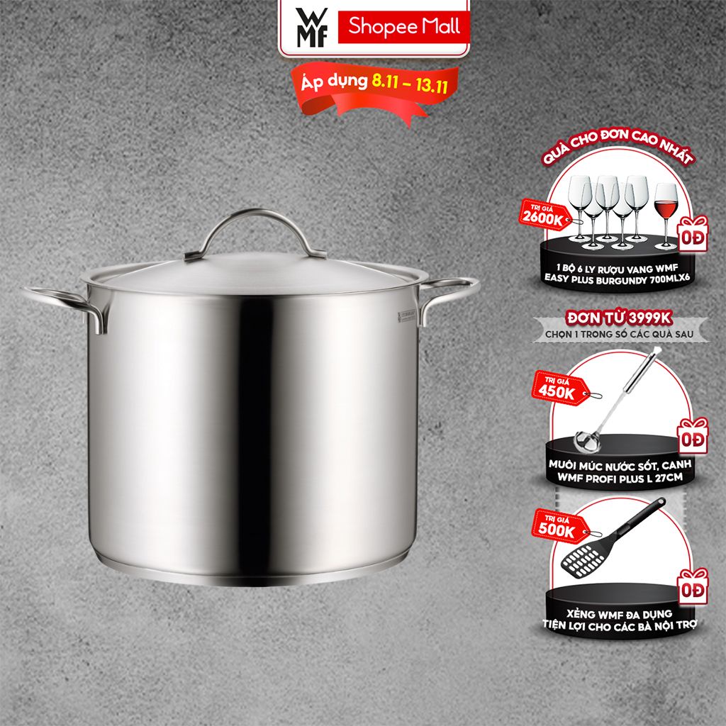 Nồi Luộc Gà WMF Stock Pot 28cm Đa Dụng, Tiện Lợi Bằng Dung Tích 14L - 0795386030