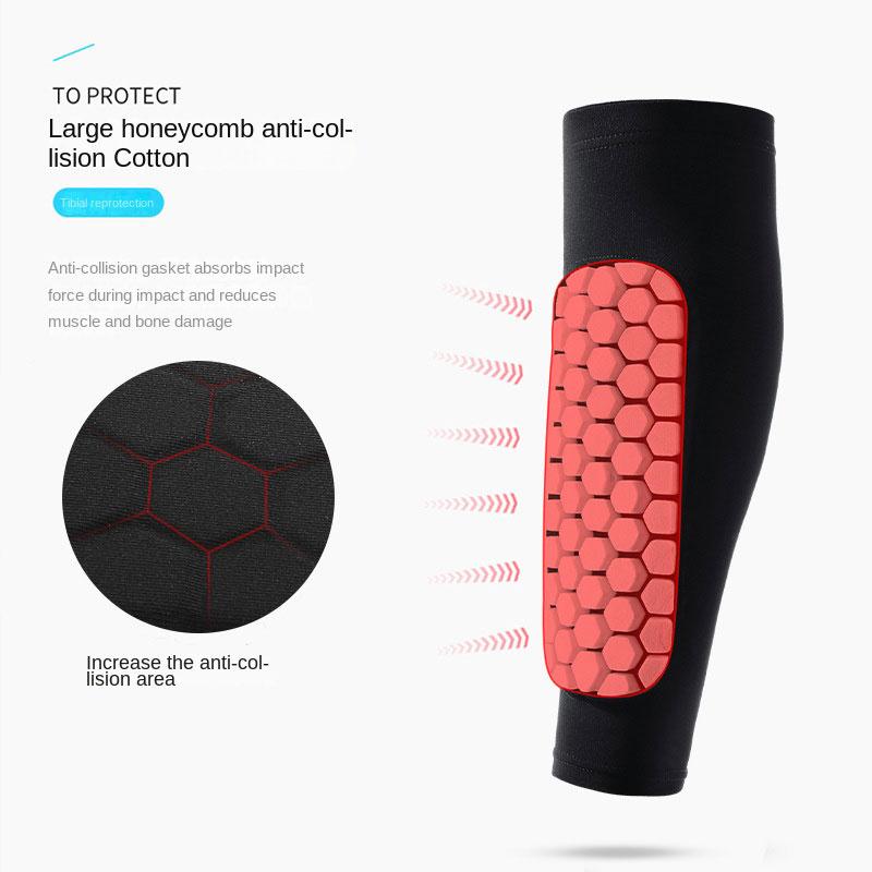 1 PC tổ ong bóng đá shin bảo vệ khiên bóng đá Color: 1 PC Red Size: XL