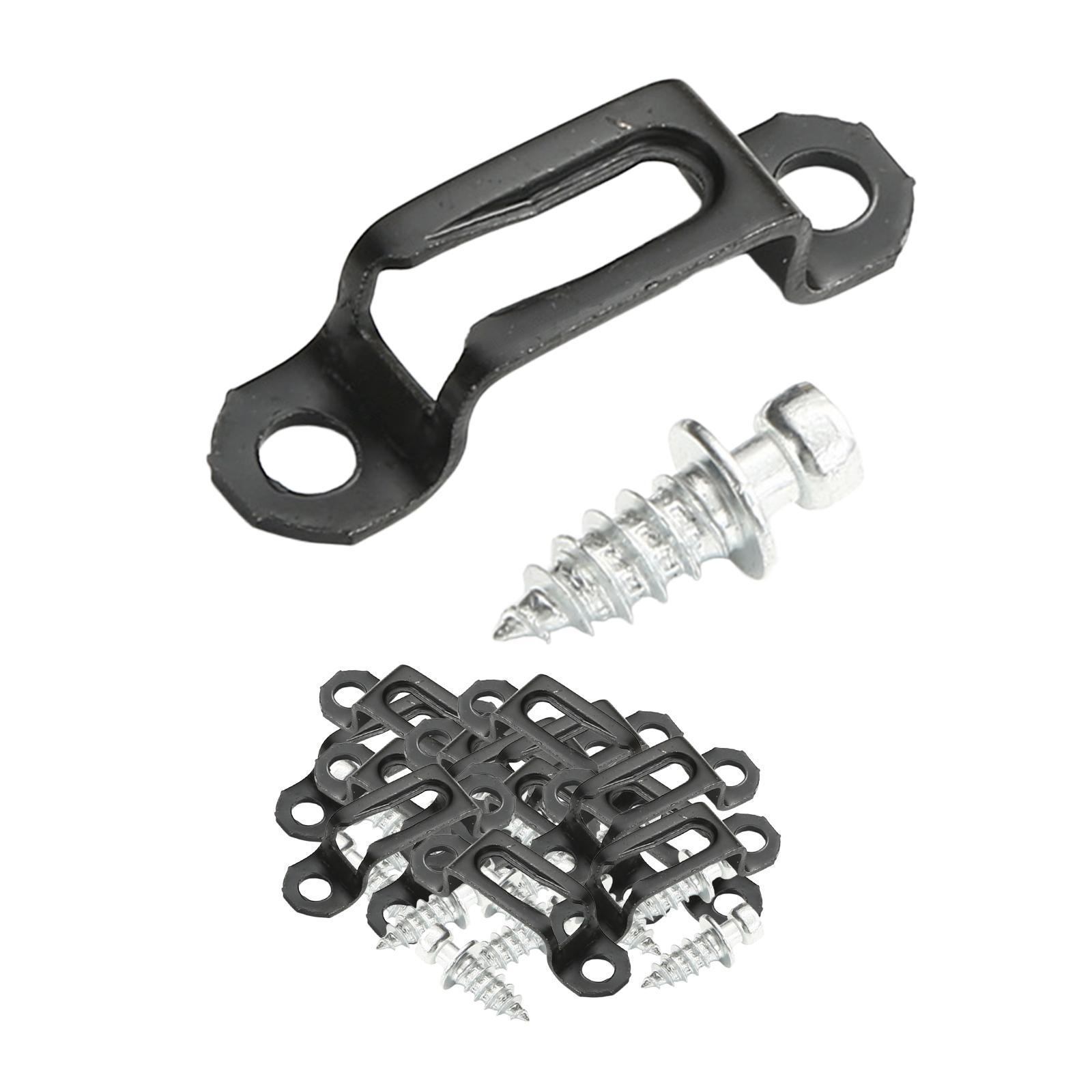 100x Invisible Connector Screw Fasteners Steel 2 in 1 Cabinet Hinge Assembly