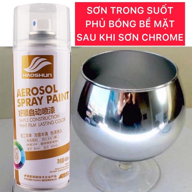 Sơn mạ chrome phù hợp sơn ngoài trời chống rỉ ,màu inox crom bạc loại cao cấp