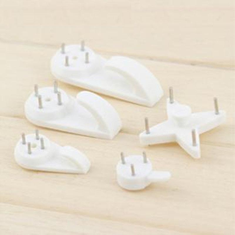 SIÊU CHẮC Đinh Đóng Tường 4 Chân Không Khoan Đục Nhựa Trắng Tiện Lợi