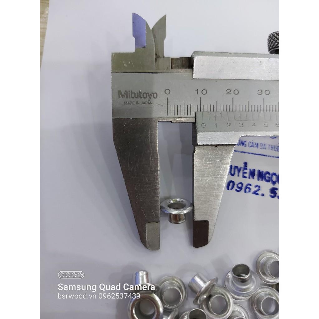 Khoen ore 5mm Khuy mắt cáo bấm giày bata, bấm túi giấy, bấm bao bì Bằng NHÔM Túi 100 cái Không long đền