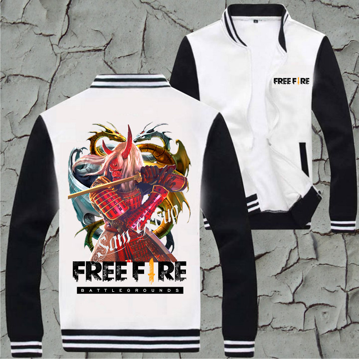 Áo Khoác Free Fire Áo Khoác Bomber in hình Quỷ Kiếm trong Game Free Fire Dành cho Giới Trẻ chất liệu nỉ bông mềm mịn