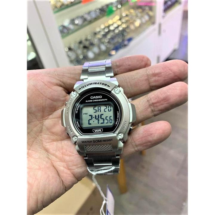 Đồng Hồ Nam Dây Kim Loại CASIO W-219HD-1A | W-219HD-1AVDF